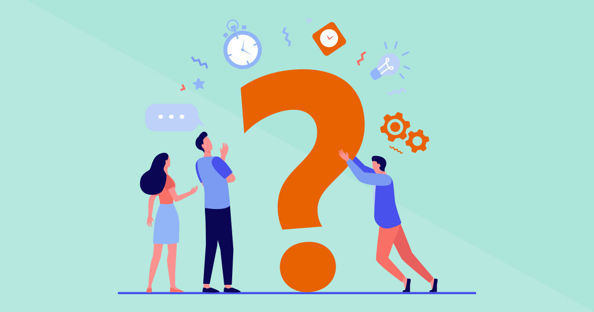 Questions and answers symbols